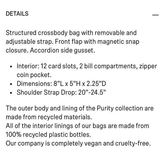 Red Matt & Nat Vegan Leather Crossbody - Picture 7 of 7